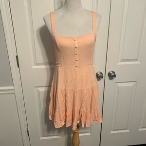 Light Peach Forever 21 Crepe Sundress